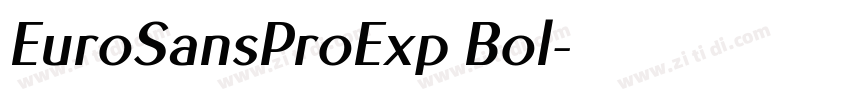 EuroSansProExp Bol字体转换